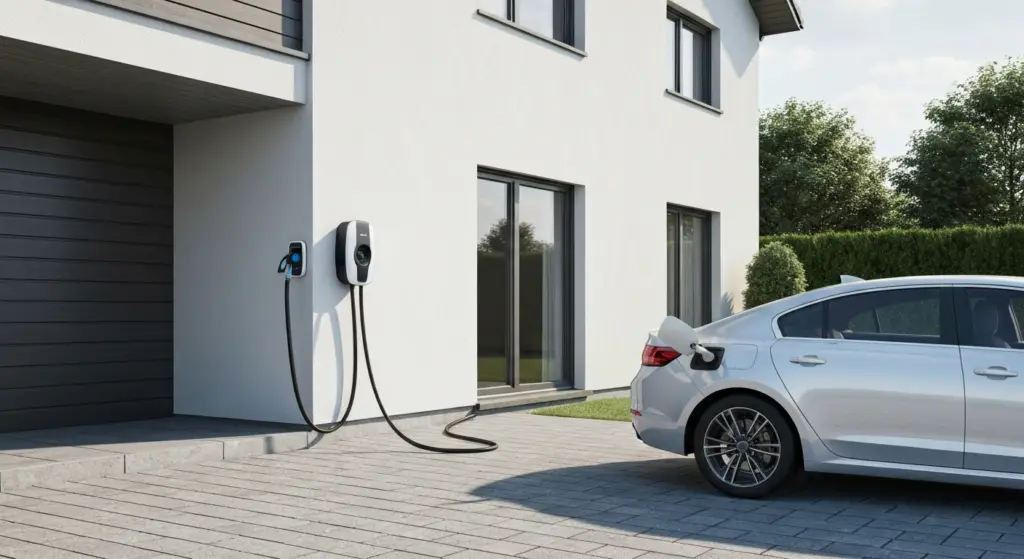 Elektrische auto laadpaal thuis